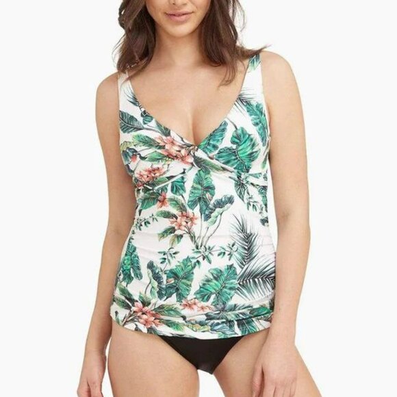 Sea Level Swim Tango Cross Front Singlet Tankini Swim Top - Picture 1 of 5